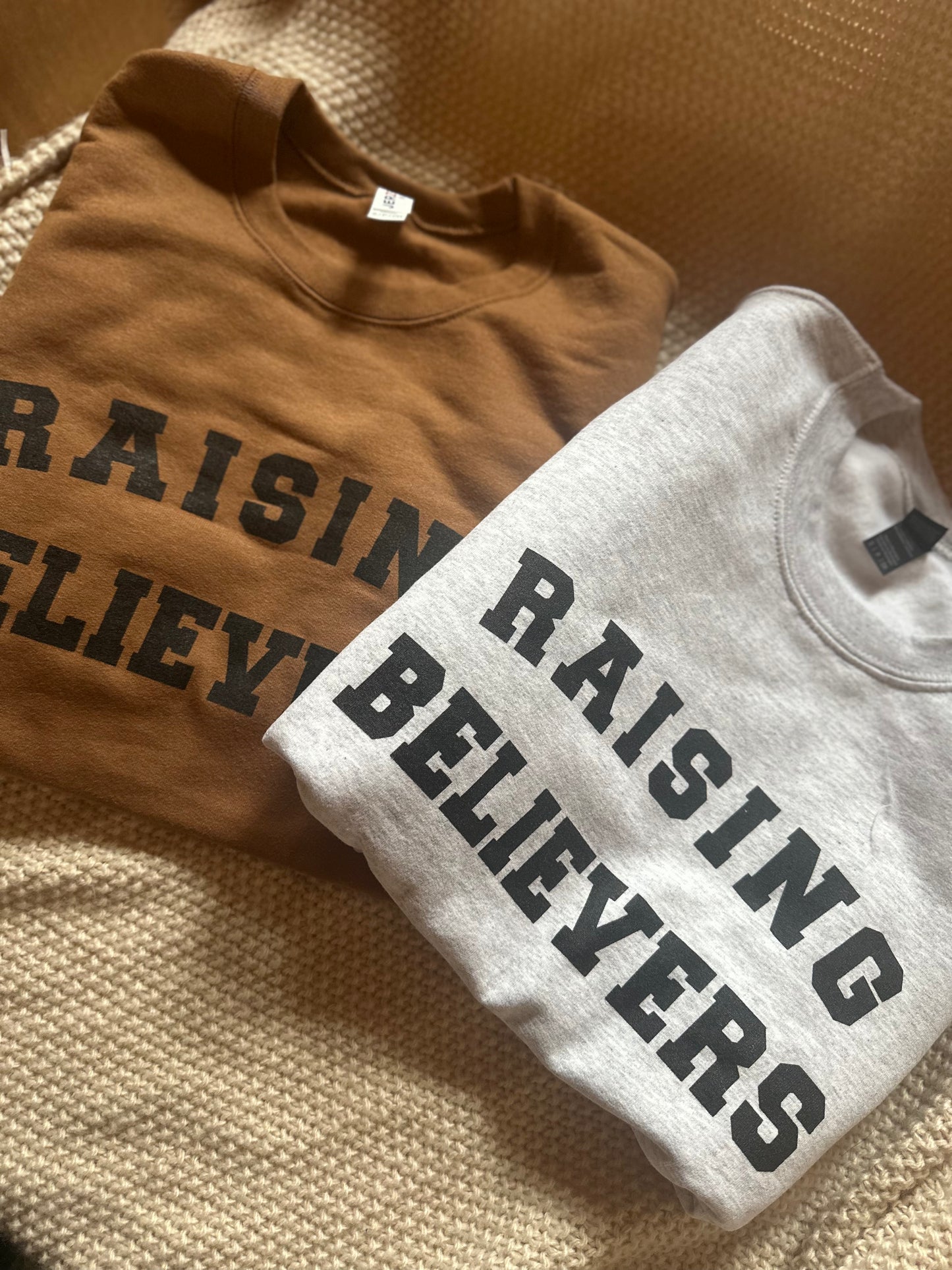 Raising Believers Pecan Sweatshirt