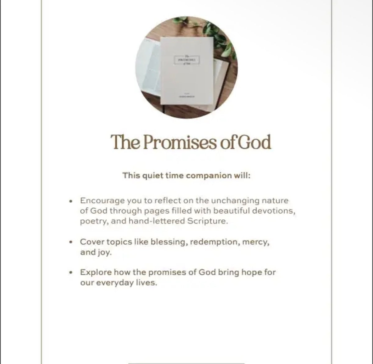 Promises of God - Coffee Table Book