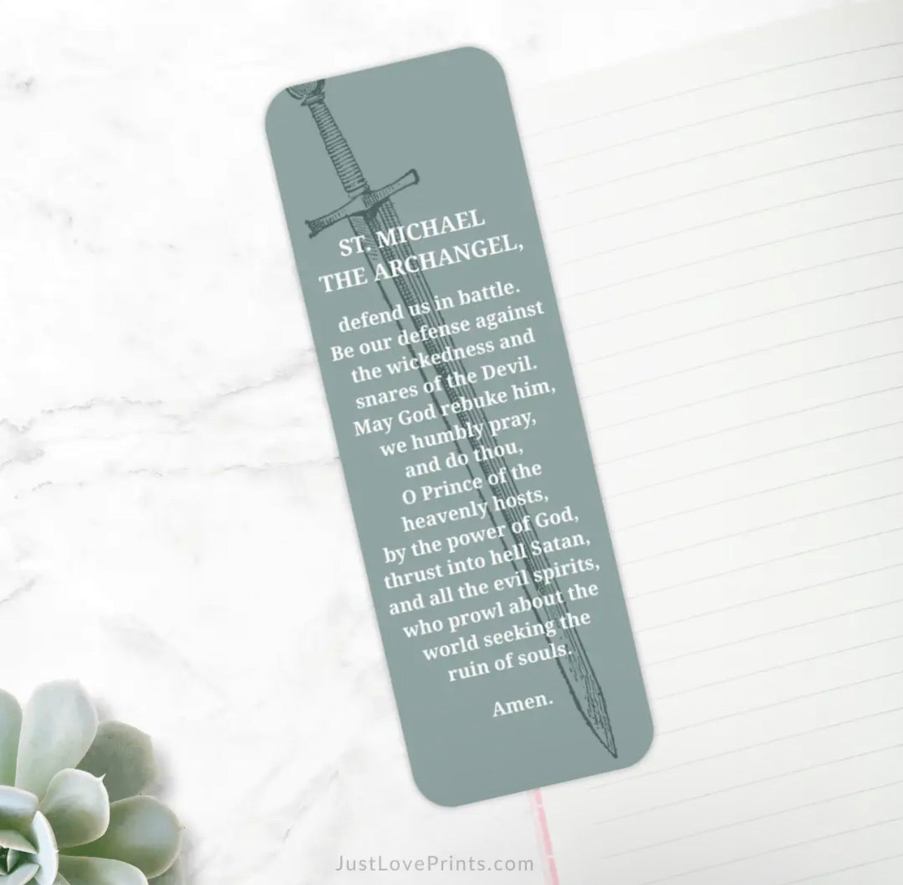 St Michael the Archangel Bookmark